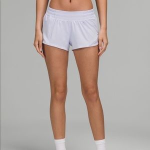 Lululemon pastel blue hotty hot shorts